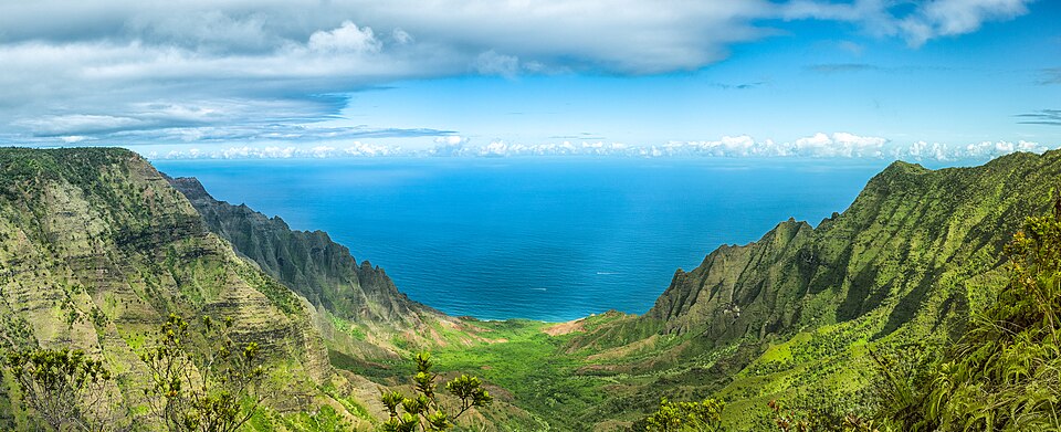 Kalalau Valley on the Nā Pali Coast of Kauaʻi.