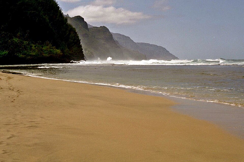 Keʻe Beach on Kauaʻi’s north shore.