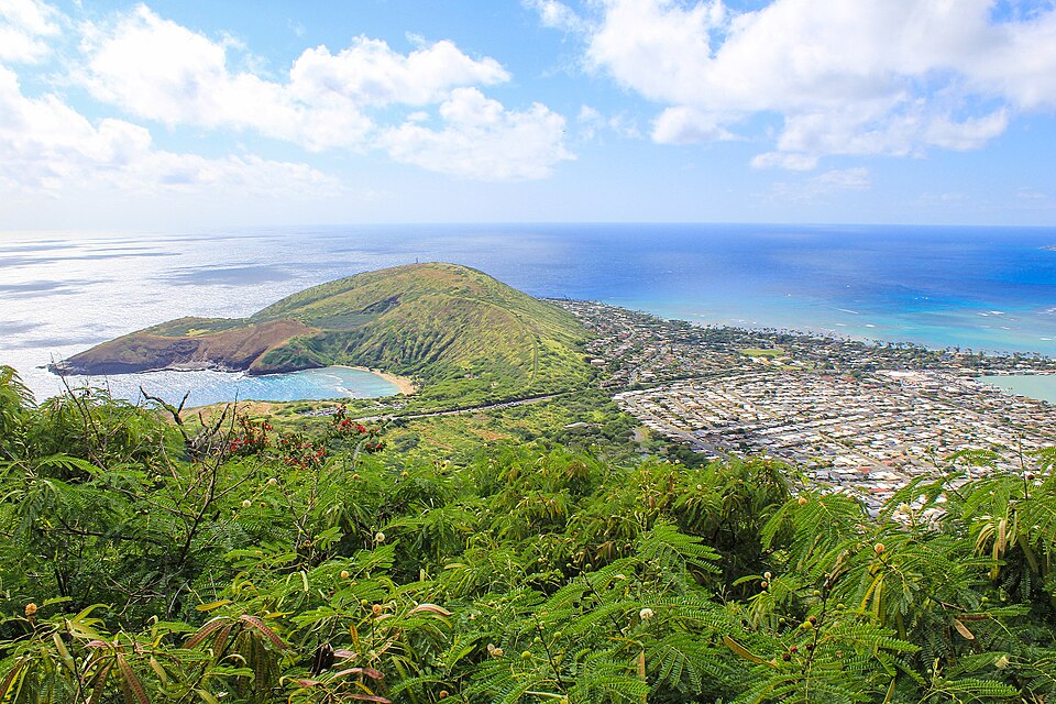 Koko Head on the southeastern coast of Oʻahu.