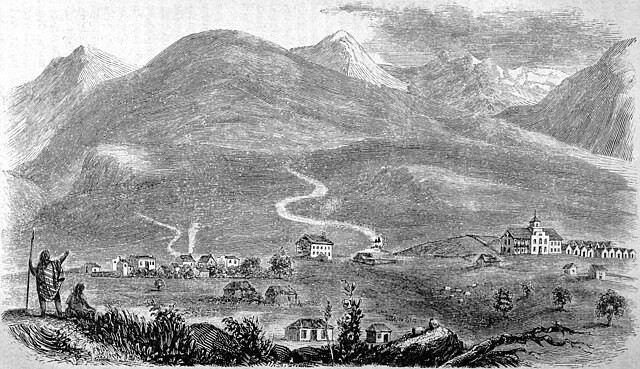 Lāhaināluna as depicted in 1847