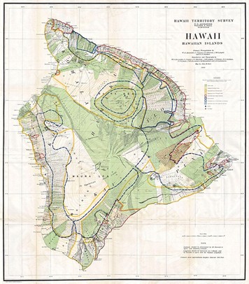 Survey map of Hawaiʻi Island (1901)